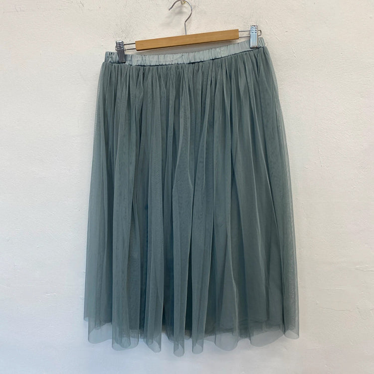 Fabulous Lace & Beads tulle party skirt petrol grey UkL JR001