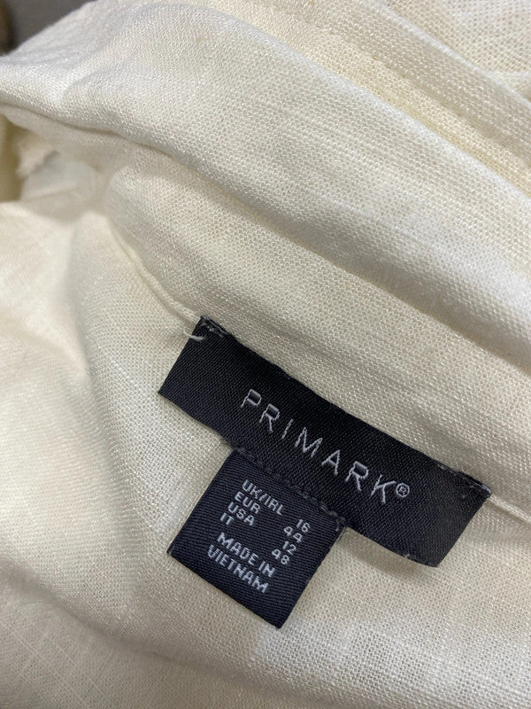Gorgeous Primark cream shirt dress UK 16 LB005
