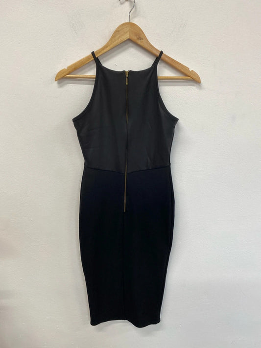 River Island Chic Black Pencil Dress UK 8 KM004