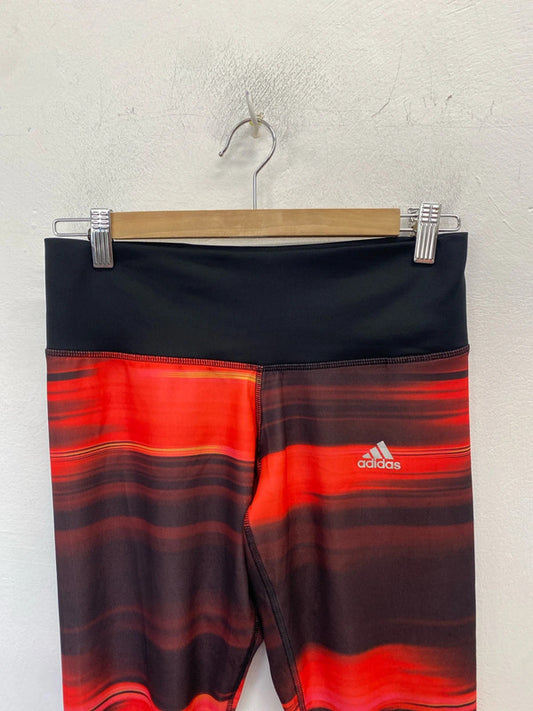 Lovely adidas tech fit orange pattern UK S GK002
