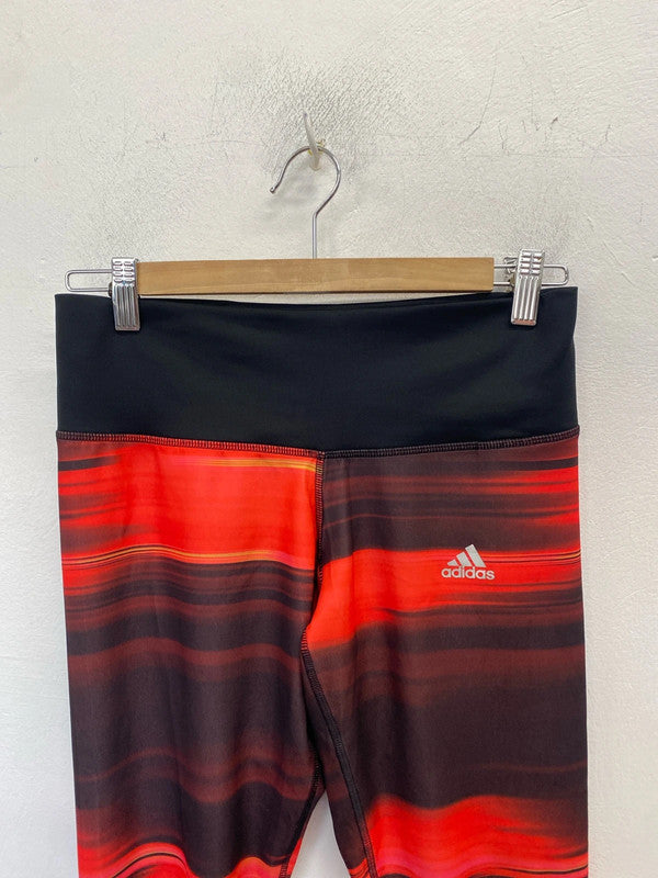 Lovely adidas tech fit orange pattern UK S GK002