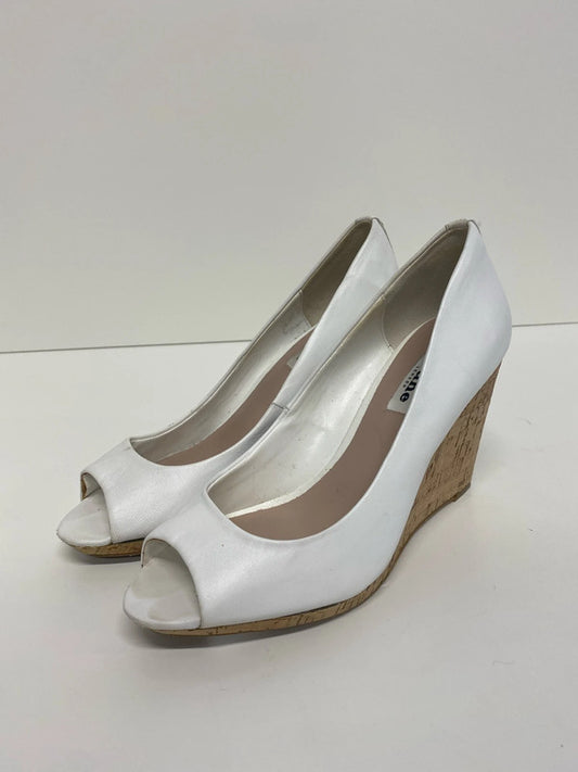 Fabulous Dune High wedge peep toe occasion shoes UK6 KM004