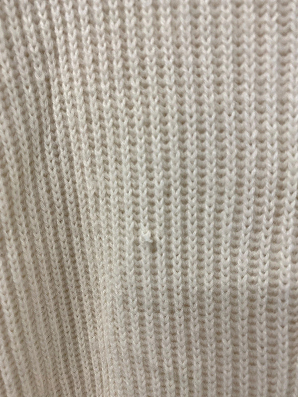 Topshop Stylish Cream Knit Midi Dress Size M KS002