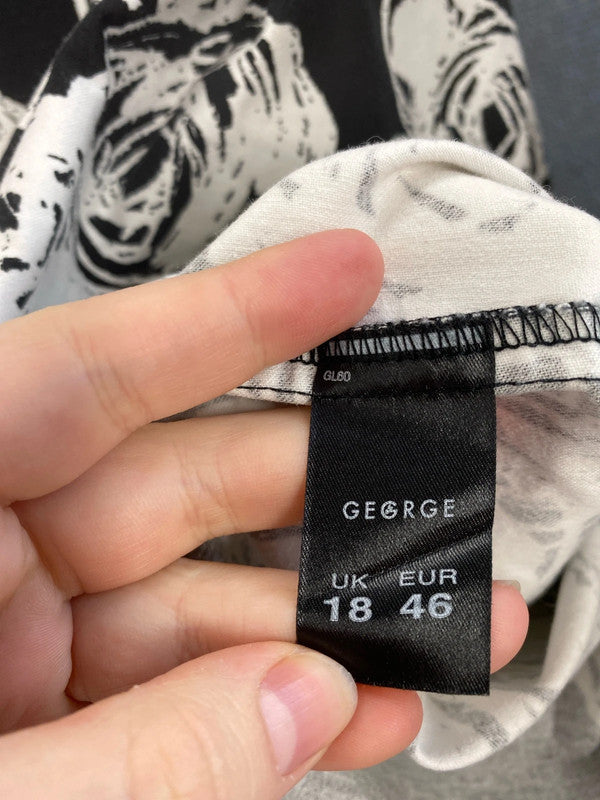 George Gorgeous Rose & Polka Dots Midi Skirt UK 18 JB005