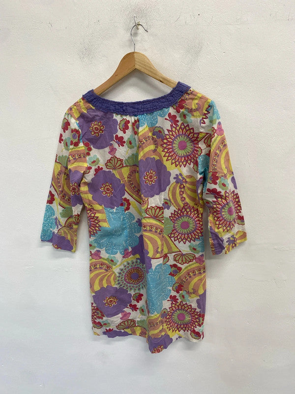 Lovely Boden pastels funky flower power tunic UK 12 MM005
