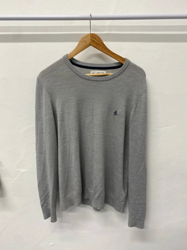 Fabulous Penguin Men’s soft merino blend knit sweater UkL SR006