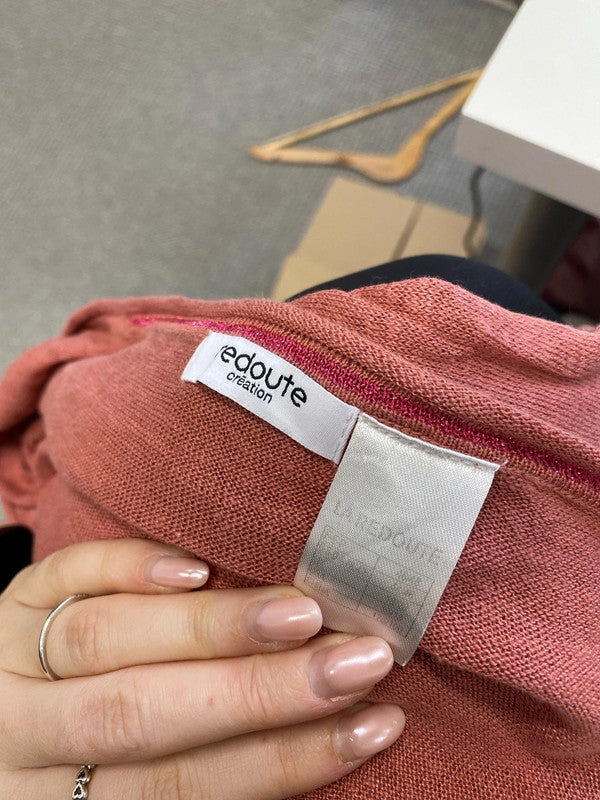 Lovely H&m salmon pink lightweight jumper UK L KM003