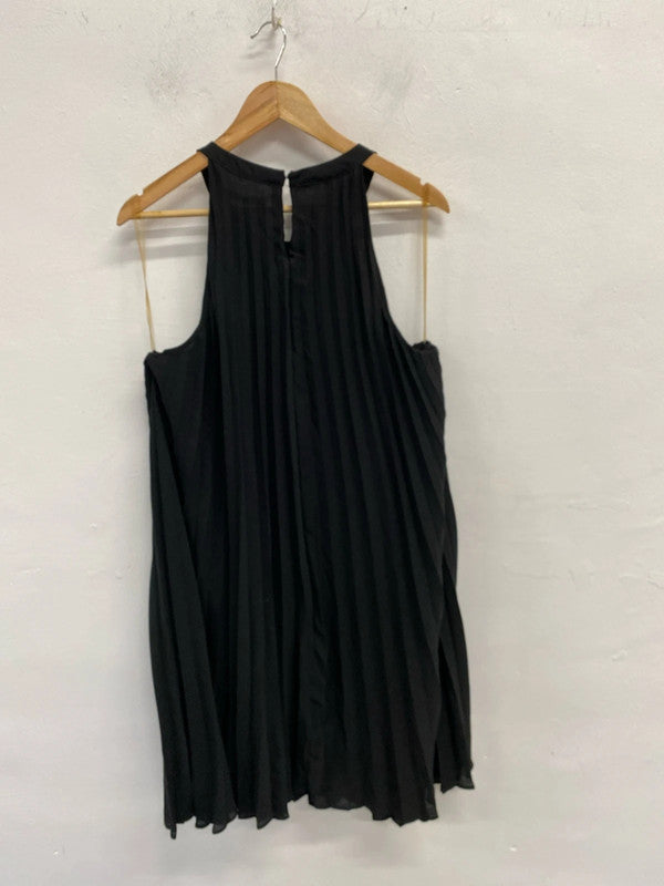 Fabulous George pleated flared party Dress Uk18 sparkly CR002