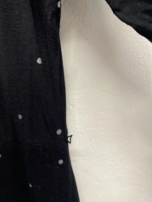 Fabulous White Stuff spotted jersey midi dress Uk12 silver spots SR006