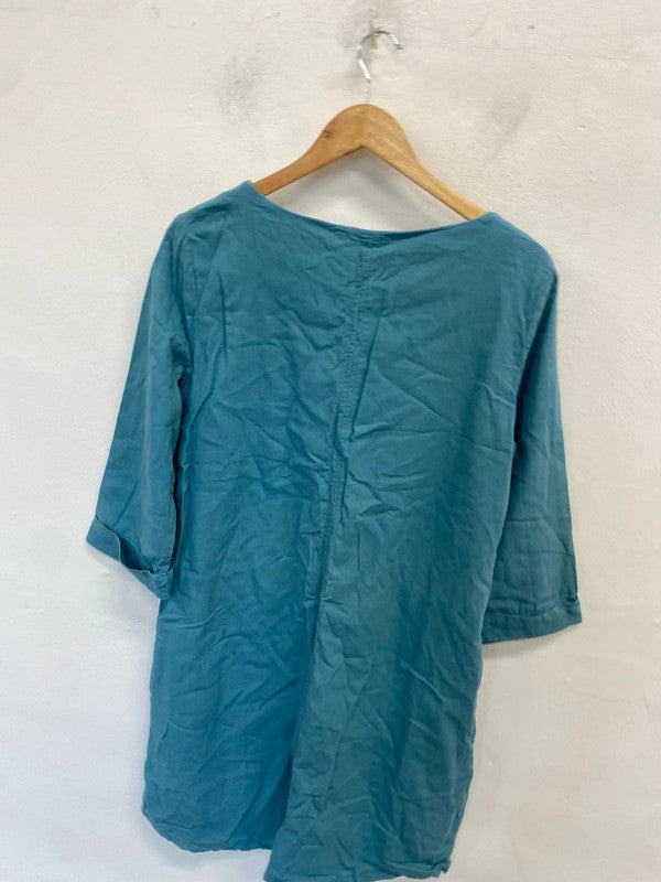 Lovely Lily & me blue oversized dress UK S MM005