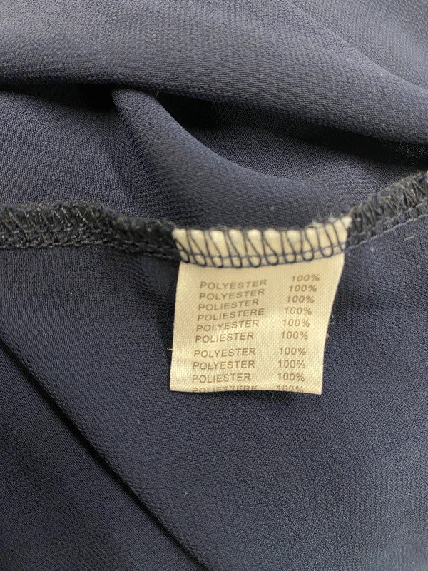 Lovely art love Paris navy star midi dress UK M AG006