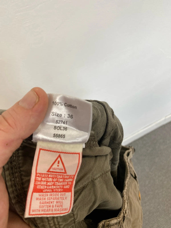 Soul cal cargo shorts khaki 36 90’s 00’s beckham LD003