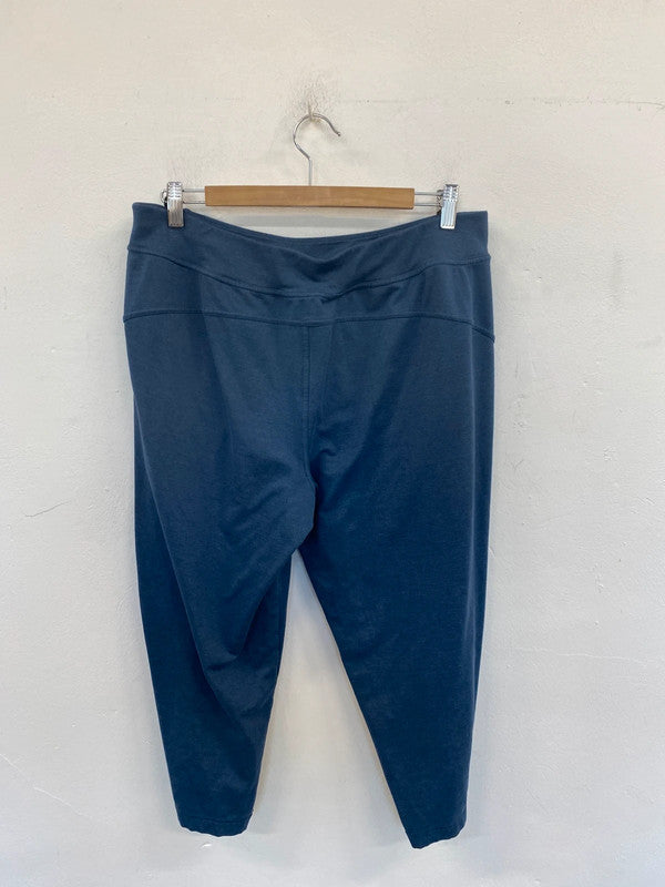 Sweaty Betty Fab Blue Crop Yoga Pants Size XL MD002