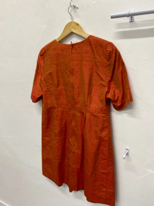 Fabulous handmade Vintage dress burnt orange 1960’s vintage vibes MM005