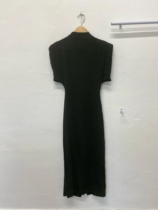 Fabulous Khaki Dark green military style zara dress UkXS SD002