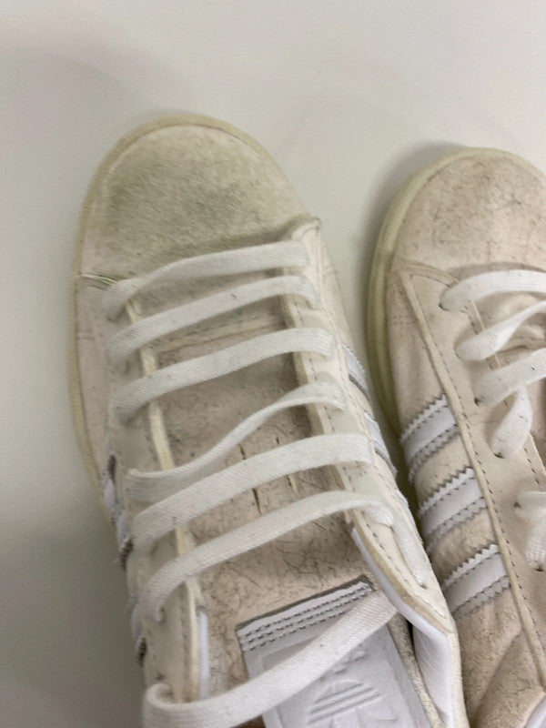Fabulous Adidas Campers 80’s cream white trainers Uk4 KD001
