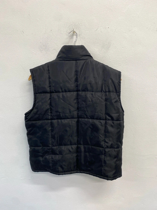 Lovely by design black puffer gilet UK s/m JB005