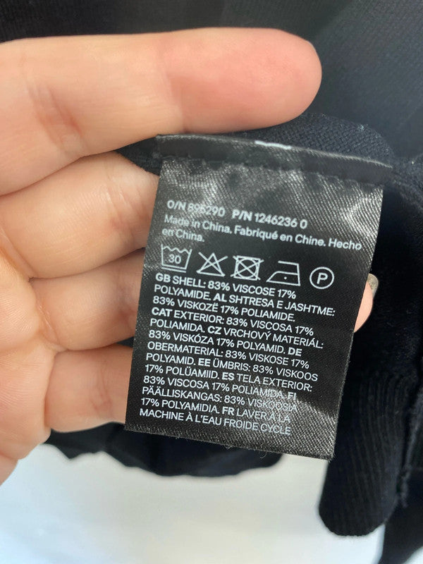 H&M Stylish Black Knit Top Size S LK009