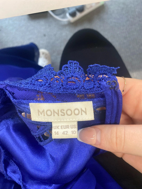 Stunning Monsoon fit&flare dress uk 14 AW002