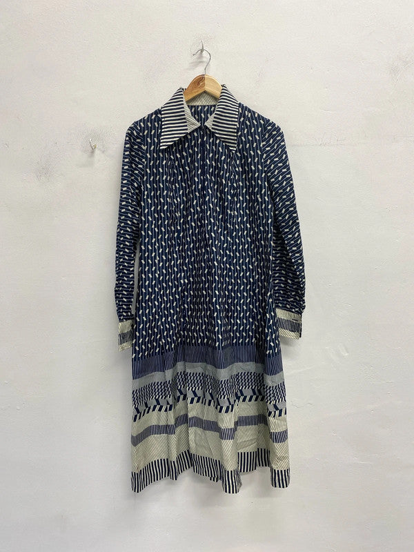 Fabulous Vintage 1960’s geometric midi dress Uk10/12 EC003