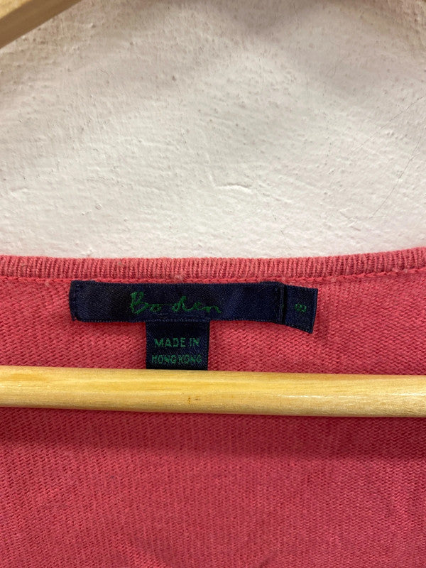 Boden Fabulous Pink Crop Wrap Cardigan UK 8 MM005