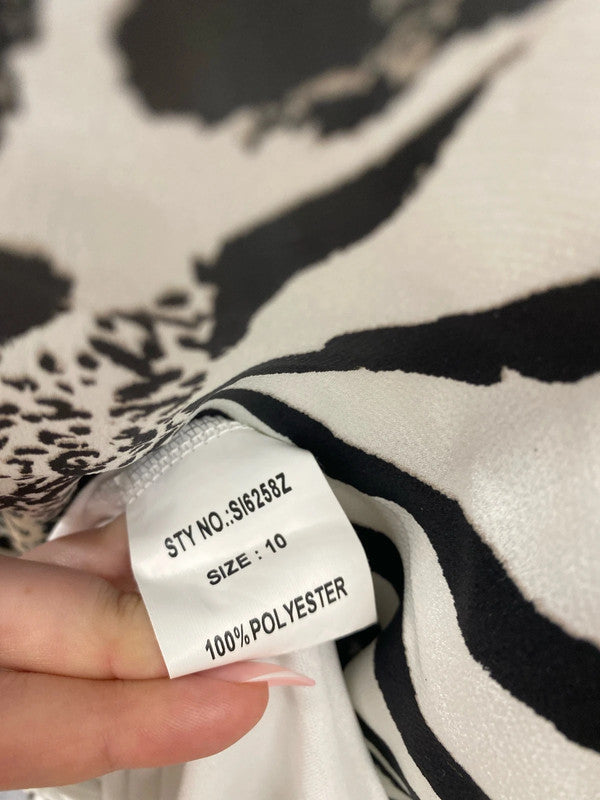 Girl In Mind Fabulous Animal Print Midi Dress UK 10 LK009