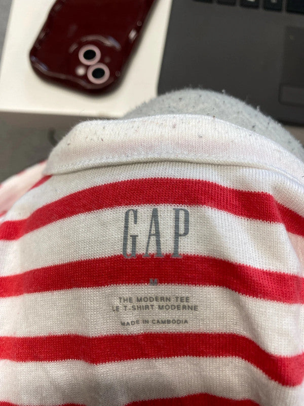 Lovely stunning casual duo of tops striped gap mango UK M/L NN001 #3