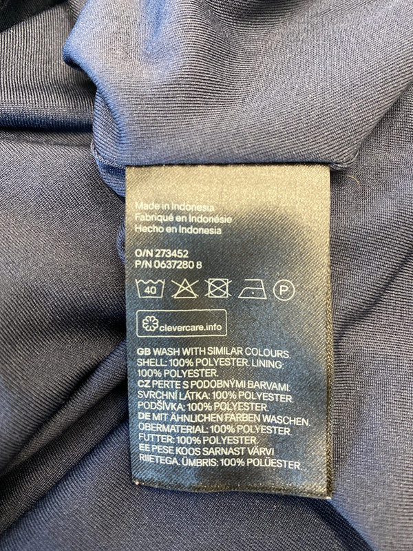 Fabulous Navy floaty romantic lightweight dress Uk10 H&M JM005