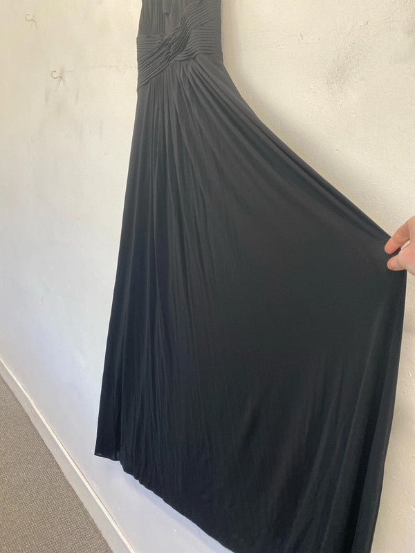 Stunning John Lewis maxi evening dress Uk14 halterneck KM005