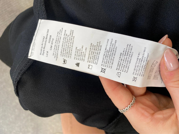 Lovely Joseph Ribkoff Black White Military Jacket UK 12 KM004