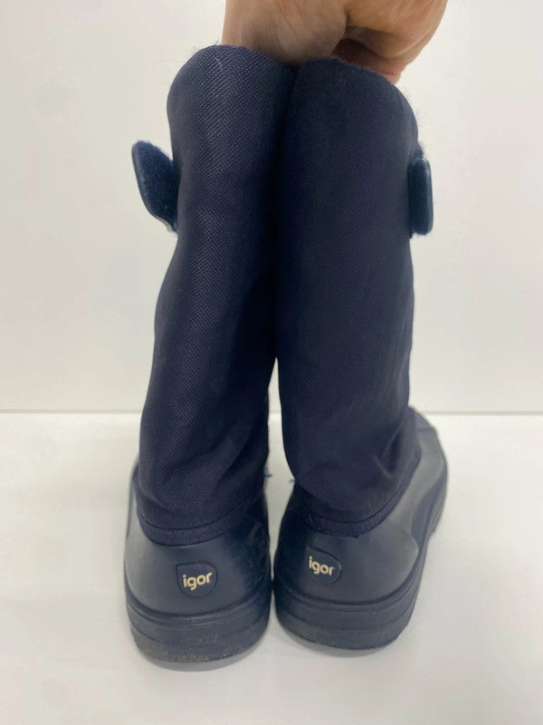 Fab Igor Navy Winter mud snow boots EUR 34 uk2 JP001