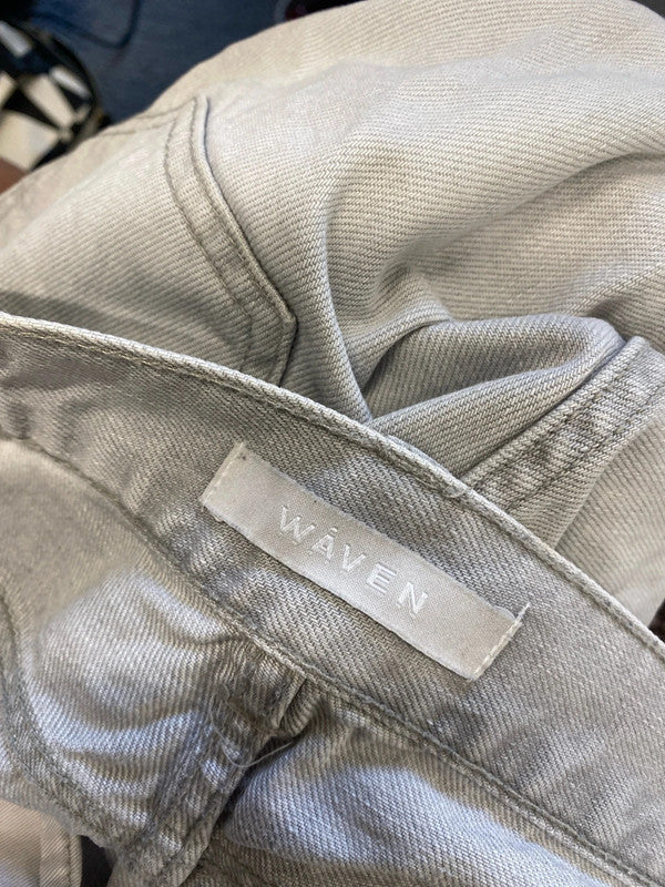 Lovely waven light grey ripped jeans “erika” UK 10 LH002