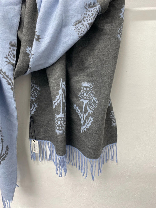 Lovely butterfly lilac thistle cashmere blend scarve one size AO001