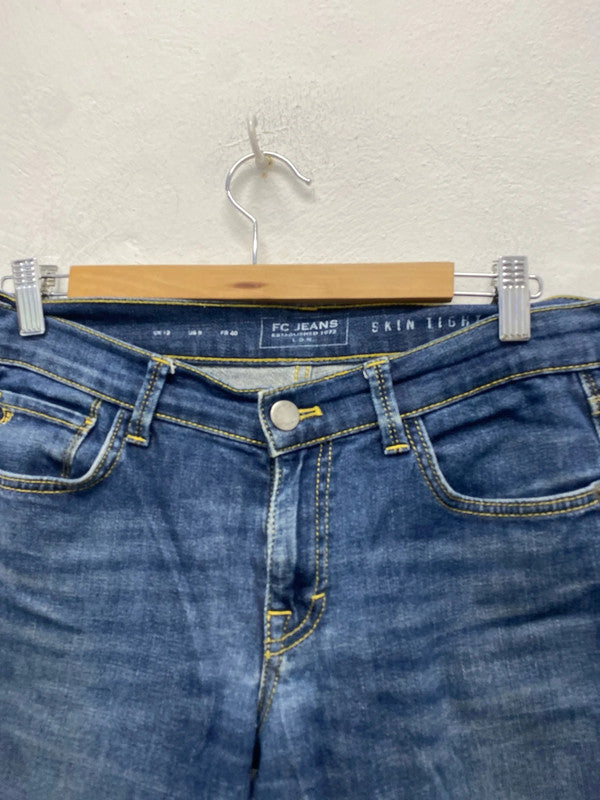 Fabulous duo of French Connection Navy Jeans slim fit Uk12 #1 SR006