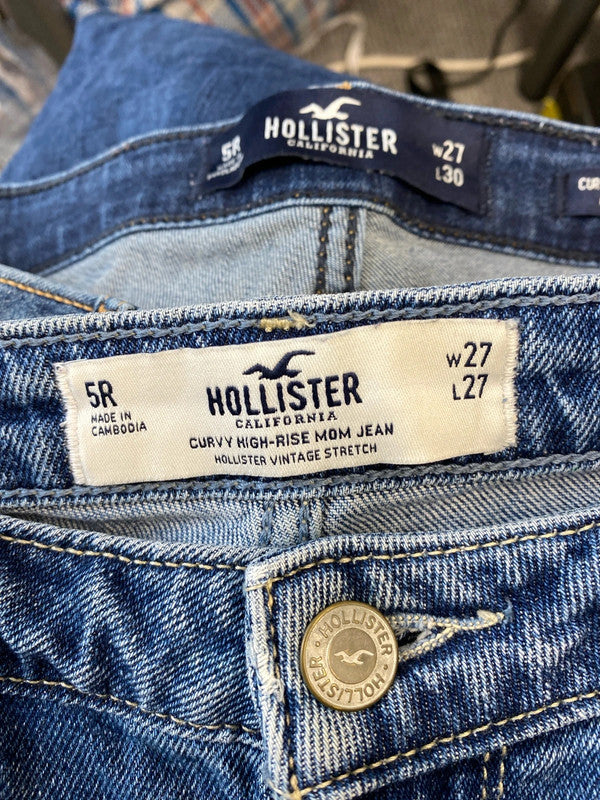 Fabulous Duo of Hollister jeans W27 UK6-8 curvy high rise #2 JH001