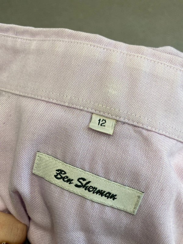 Lovely Ben sherman lilac shirt lightweight UK 12 KA001