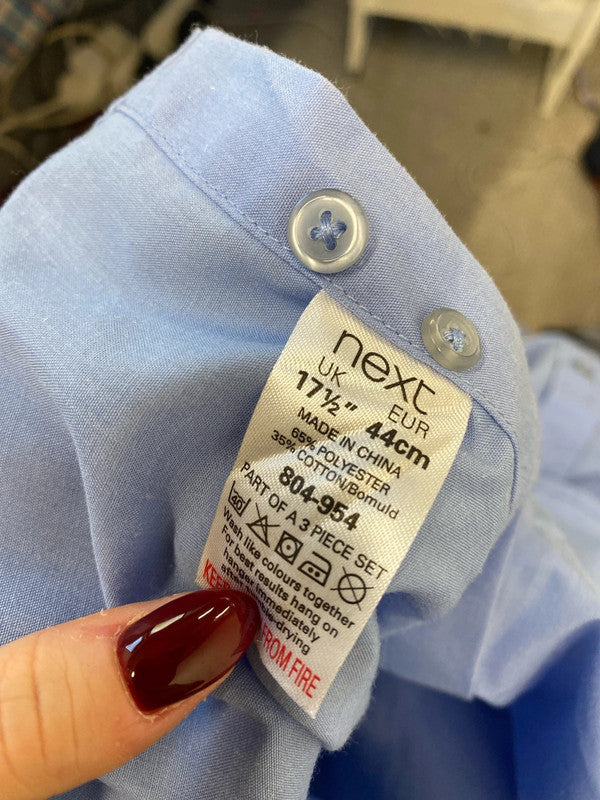 Fabulous men’s regular fit next blue shirt UK XL AG005