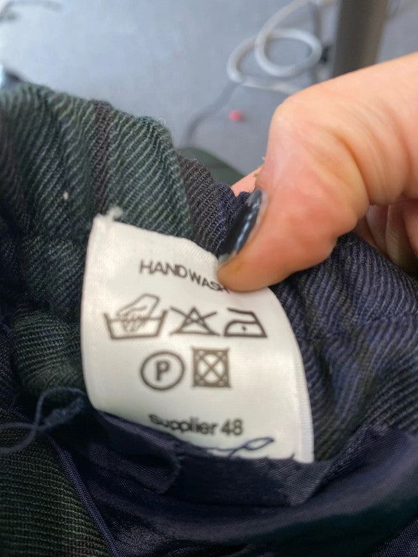 Fabulous Black watch Tartan pencil skirt Uk10 Classic JB005