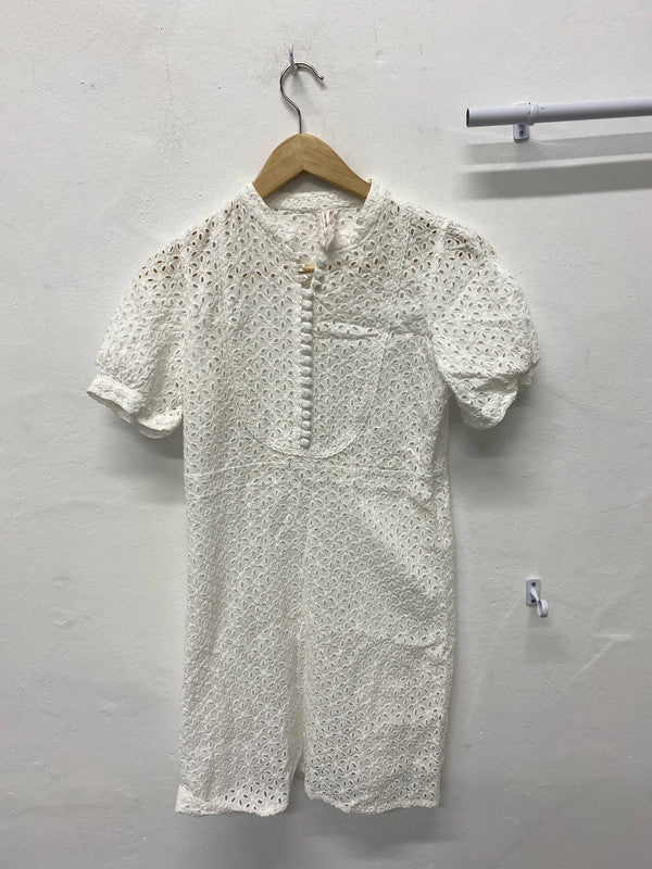 Stunning Y2K vintage Pepe Jeans broderie summer dress UK6-8 SN002