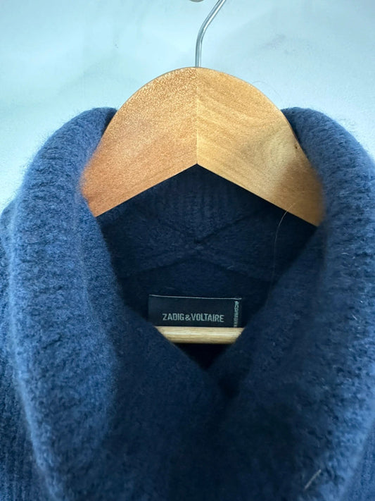 Gorgeous soft and cosy Zadig & Voltaire ribbed longline knit FF002 S