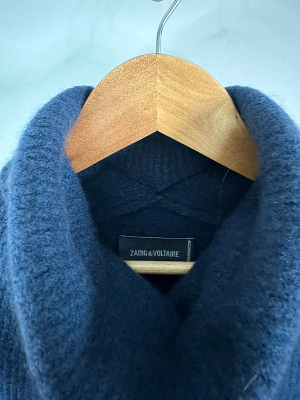 Gorgeous soft and cosy Zadig & Voltaire ribbed longline knit FF002 S