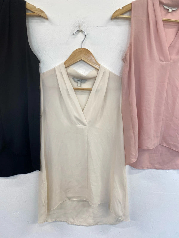 Next Stylish Vest Tops Trio UK 8 #4 CJ001