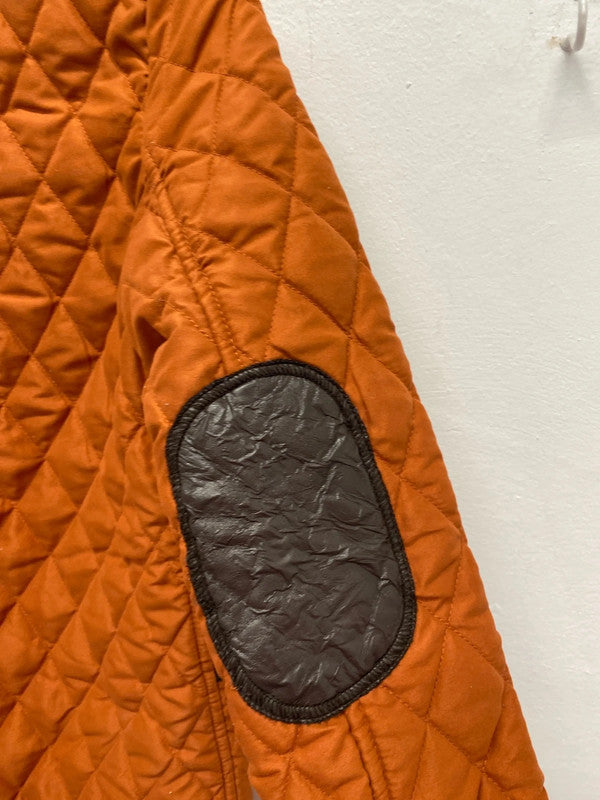 Classic Asos Burnt Orange quilted jacket Uk10 NS003
