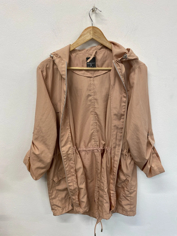 Primark Stylish Dusty Pink Raincoat Size M DS002