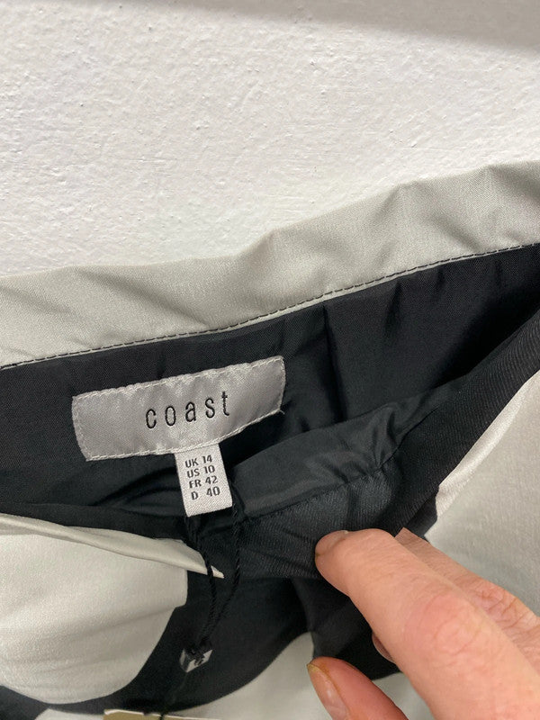 Coast Occasion Event skirt large spot pattern Uk14 New FR001