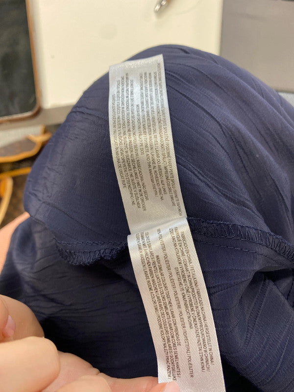 Lovely Primark navy maxi shirt dress UK 14 GJ001