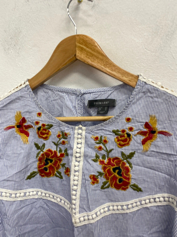 Fun and flirty pure cotton summer boho tunic top Uk20 CR002