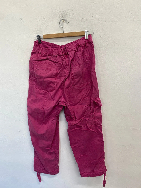 Lovely m&s cargo pink cropped trousers UK 10 SR006