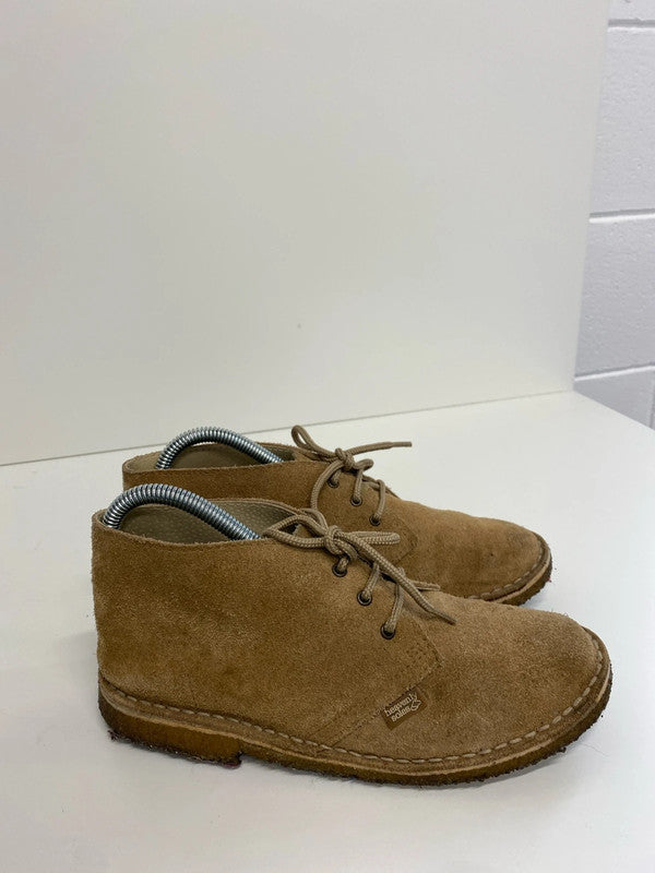 Cute Heavenly Soles tan suede ankle boots Uk5 KM003