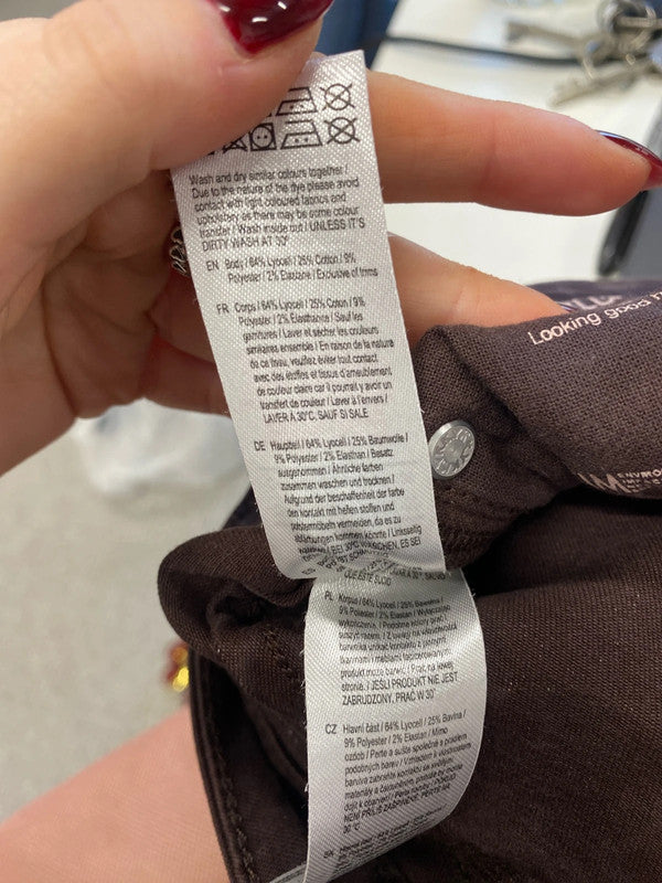 Lovely F&F brown skinny jeans UK 10 GK002